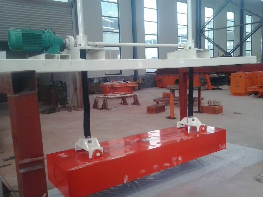 河北人造板厂铺装专用强磁升降式永磁除铁器 全磁滚筒制造商