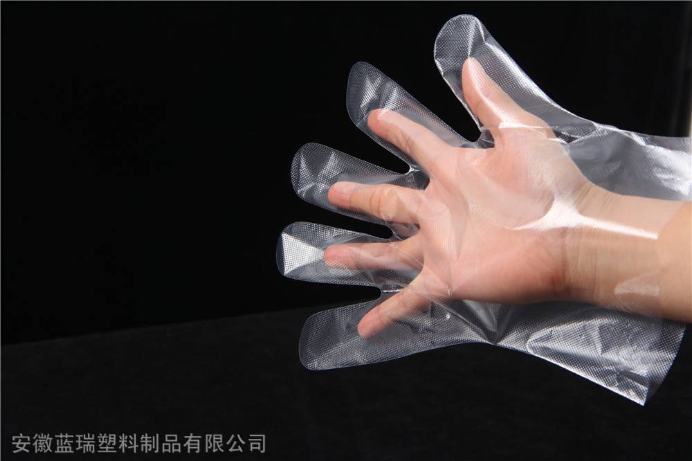 PE一次性手套 加厚PE透明塑料薄膜 餐饮外卖龙虾防油污