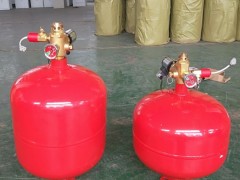What are the characteristics of the heptafluoropropane fire extinguishing system?