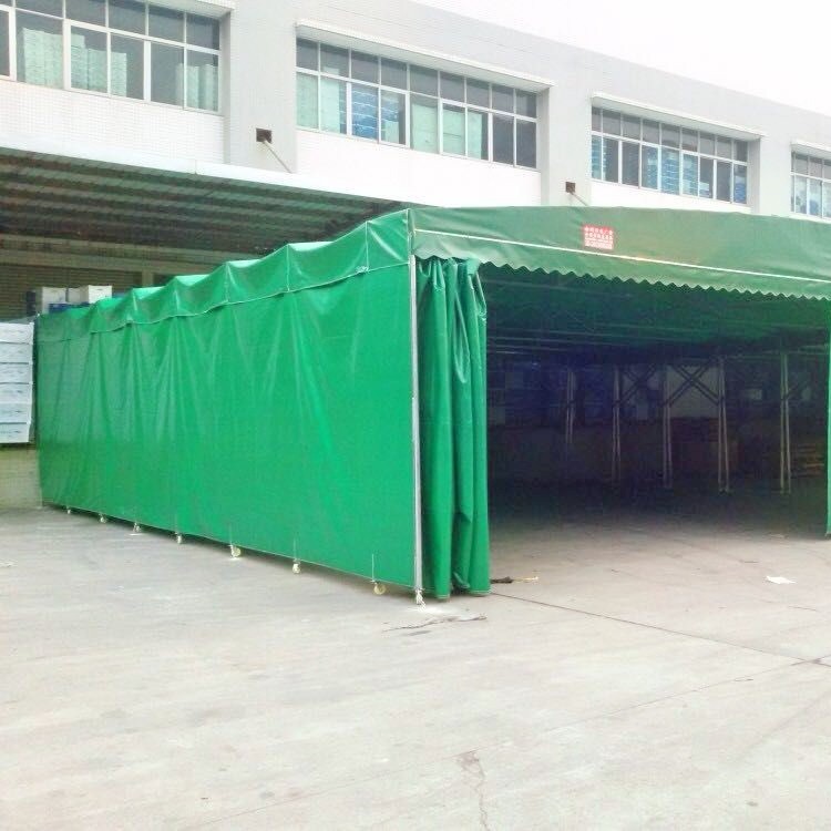 雨篷厂家 大排档雨棚 推拉篷定制 可移动折叠伸缩篷