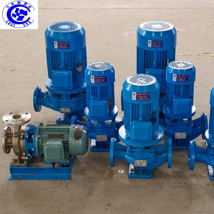 ISG管道泵单级暖通增压防爆清水循环立式管道离心泵厂家