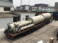 发往南通某化工厂的废气净化塔和PP风机