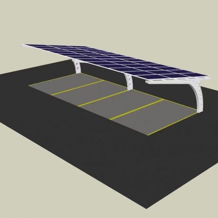 太阳能发电系统 厂区光伏车棚 屋顶