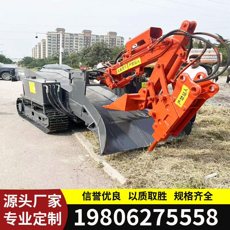 【山东温建】zwy-50四驱矿用扒渣机 履带刮板挖渣机