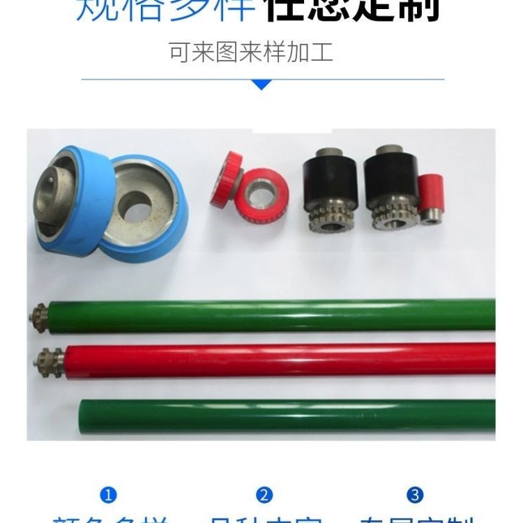 丁腈橡胶包胶滚筒输送设备流水线配件主动辊筒