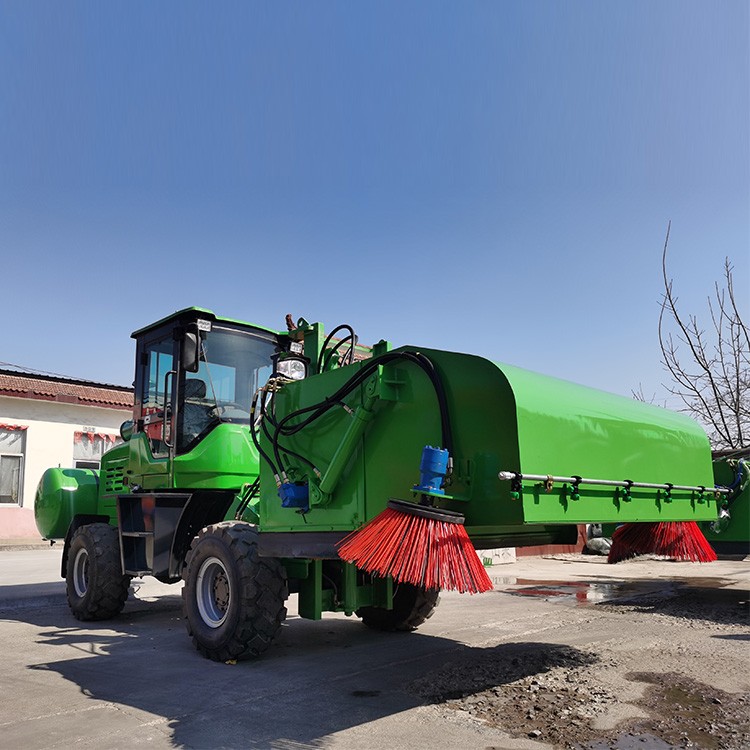 Coal yard sweeping vehicle
