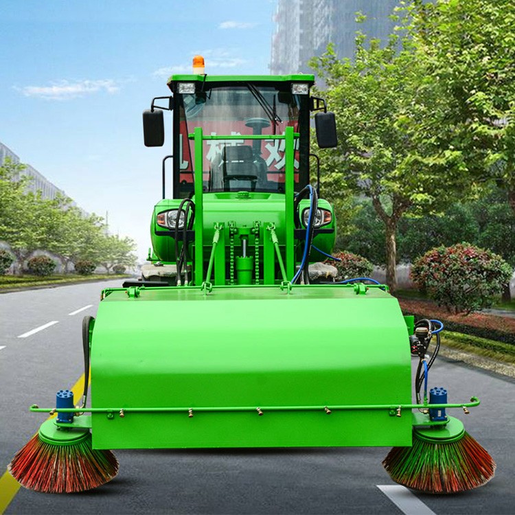 Dock sweeping vehicle
