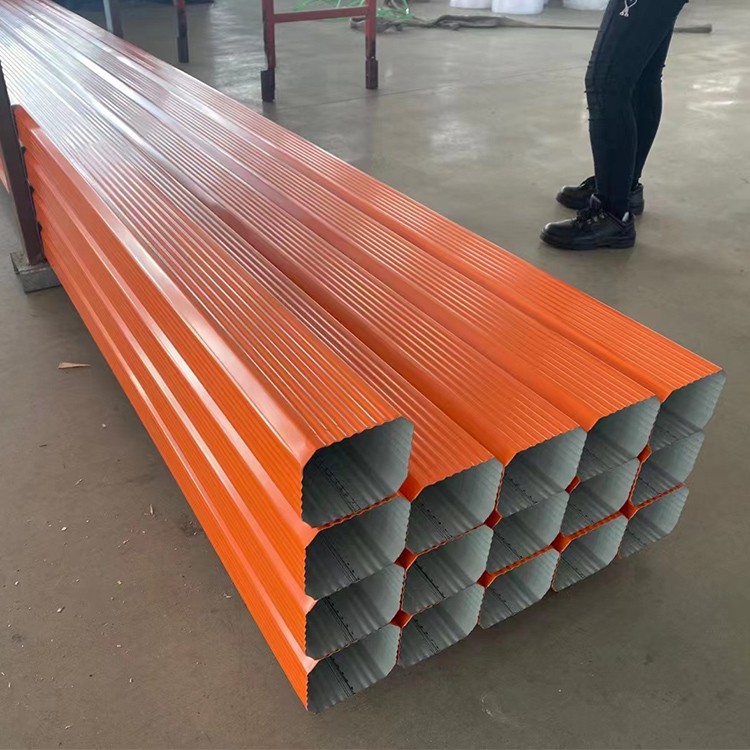 Colorbond rain gutter