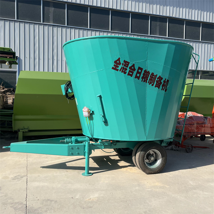 卧式双绞龙拌料机 牛羊用草料混合机 五方饲料混合机