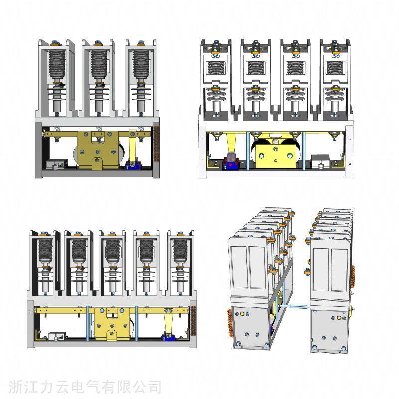 矿用高压真空接触器 电气联锁 机械联锁式12kV-3.4.5极 双重安全保护真空开关