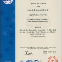 14001环境管理体系认证证书