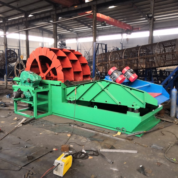 Washing and dewatering sand integ