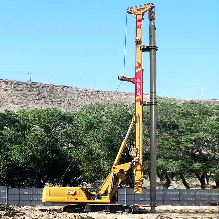 Internal impact hydraulic hammer construction for soil compaction piles