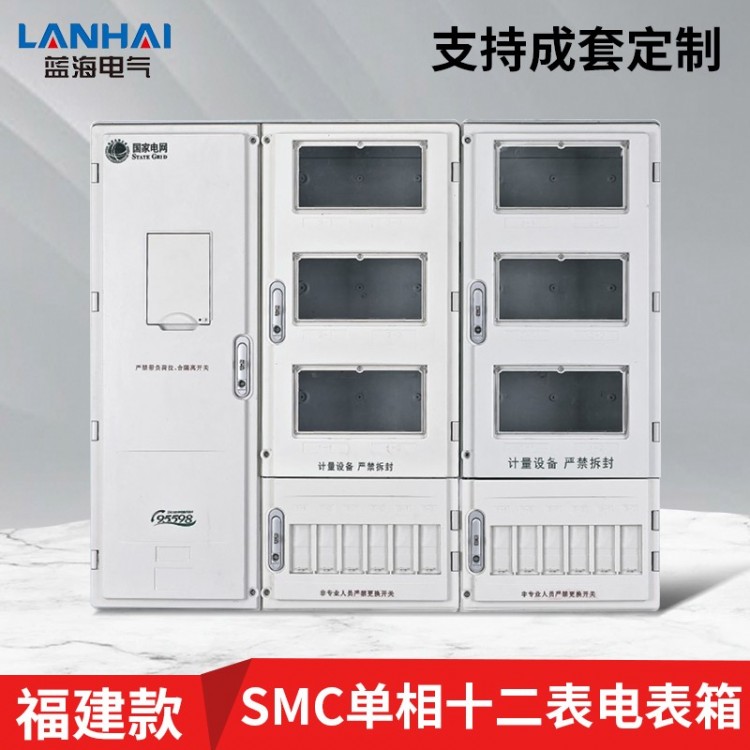 福建款 SMC单相十二表电表箱