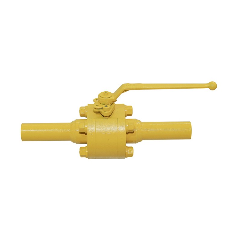 锻造三片式带接管硬密封球阀油漆-Q6