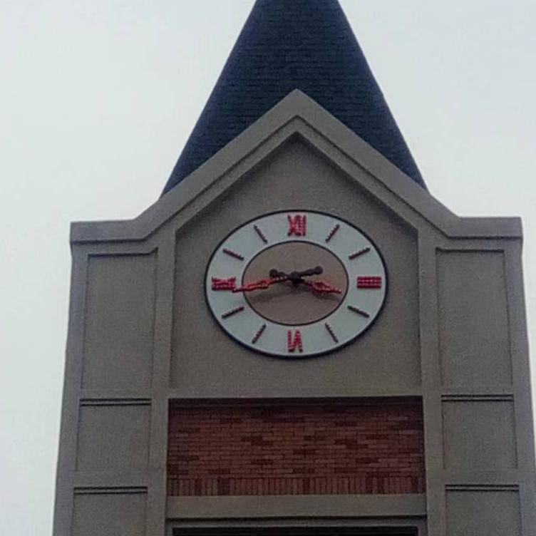 建筑用大型钟表 钟塔楼 科信铝板静电喷塑钟面设计使用寿命50年