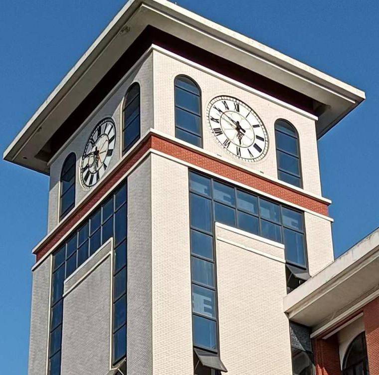 建筑装饰钟表 工程上用 科信牌户外防水防尘防台风