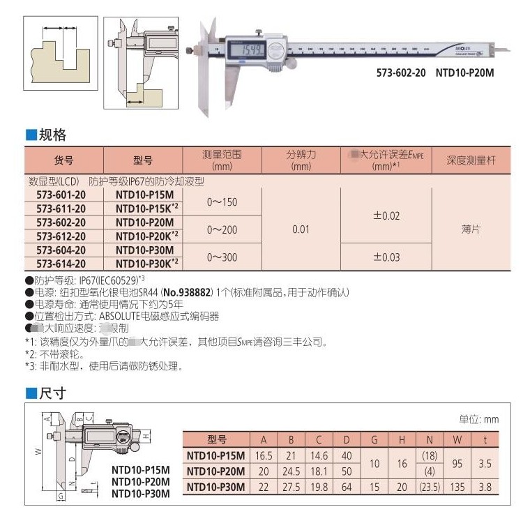 Mitutoyo Santoku CN Offset Calipe