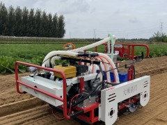 What types of leafy vegetables can the air-tilth leaf vegetable seeder precisely sow?