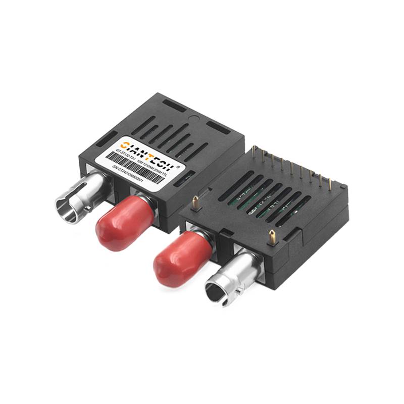 电力数据监控专用控制光模块时钟数字信号收发一体1*9光模块2M单模双向ST TTL低电平20公里GT-SX132-