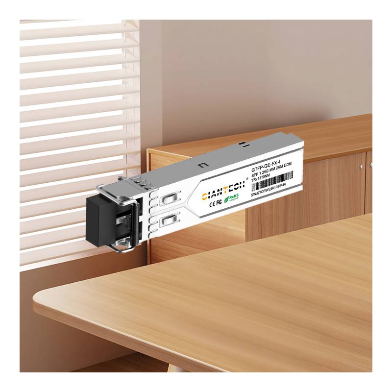 即插即用 全面兼容 兼容各大品牌设备 全新高品质SFP模块千兆GTFP-GE-FX多模双纤1310nm 2KM1.25G收发一体光模块