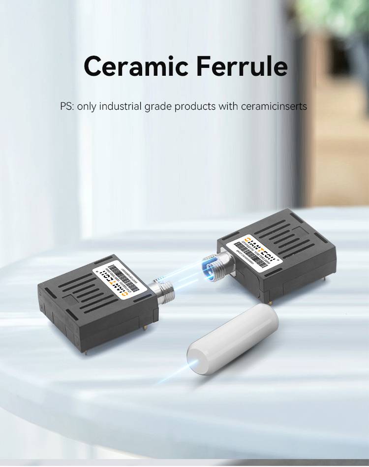 单模双纤1x9光模块百兆模块螺纹收发一体光模块 工业级-40~85工厂直接销售当天发货支持代发货物