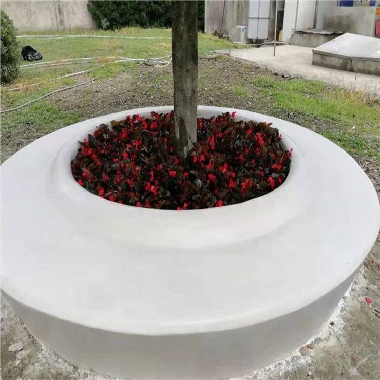 宜春市泰科砼石休闲座椅预制安装 透光泰克石混凝土坐凳材料供应