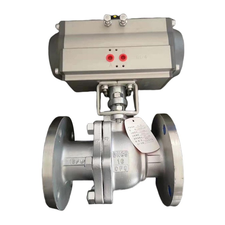 气动法兰球阀 Q641F-16P