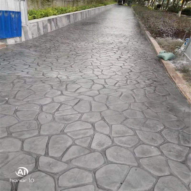 邵阳市户外5公分压模混凝土仿石地坪 彩色艺术压花路面浇筑步骤 邵阳市户外5公分压模混凝土仿石地坪 彩色艺术压花路面浇筑步骤