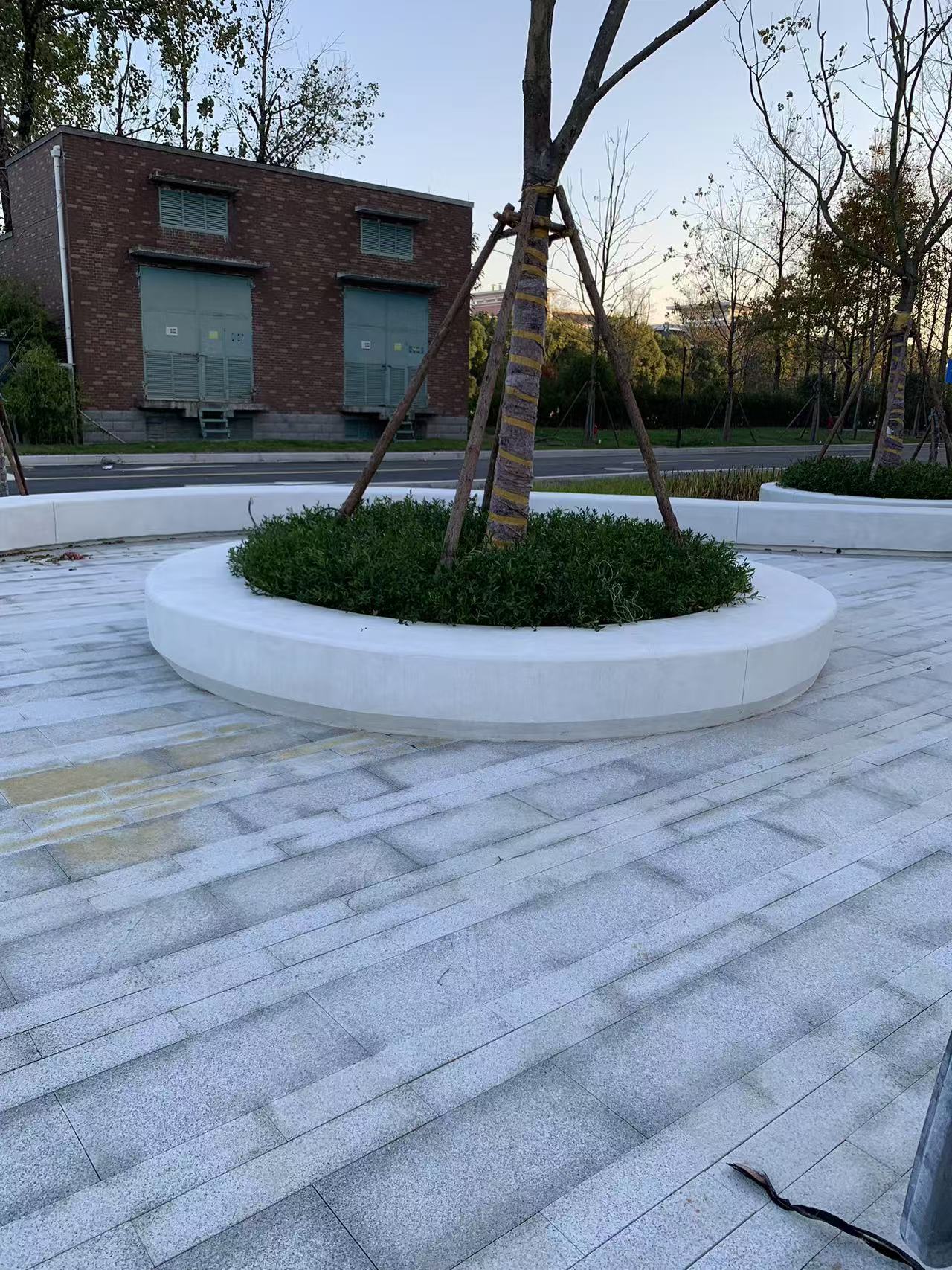 通体透光真石丽泰科石艺术景墙 泰克石异形树池包工包料包施工