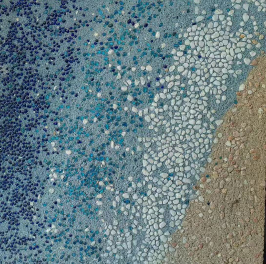 深圳砾石聚合物混凝土仿沙滩艺术地坪环保材料推荐品牌