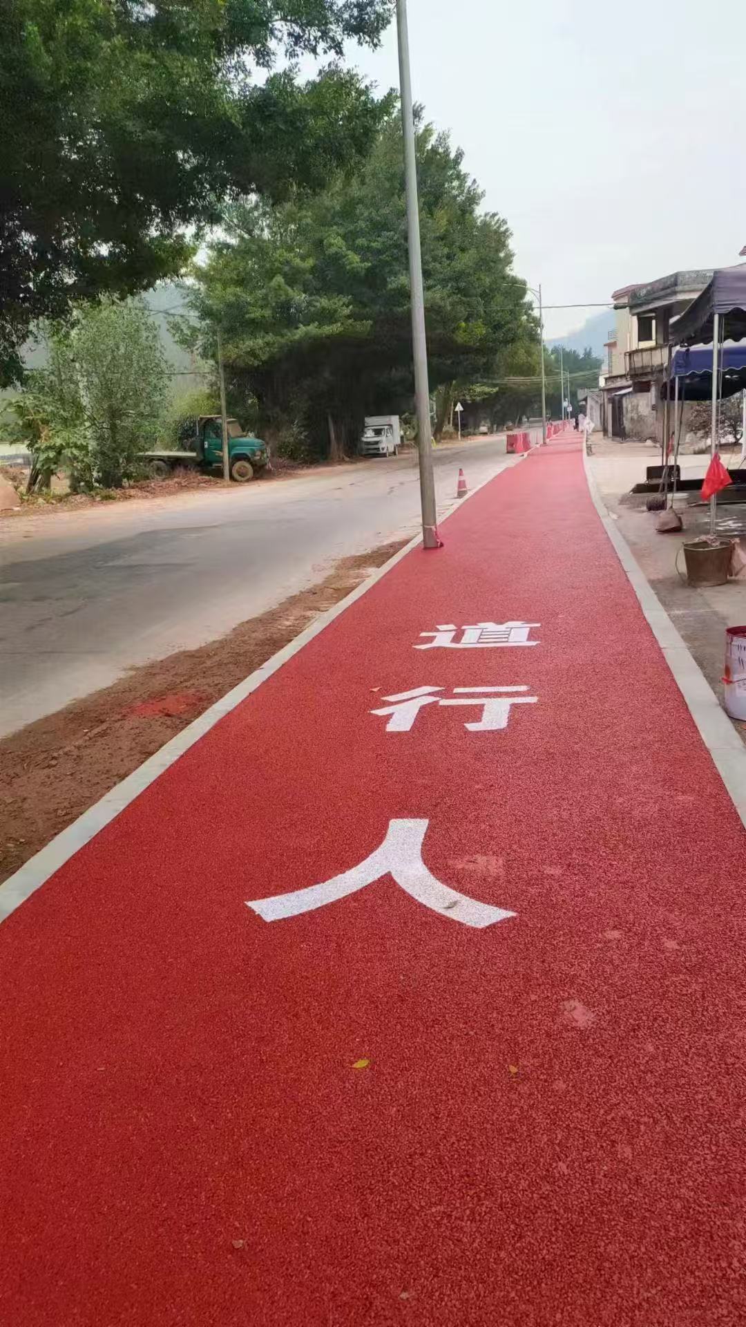 西安市政透水混凝土道路材料供应商 地坪图案设计制作包施工