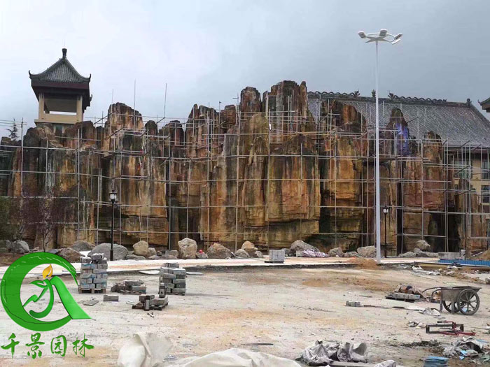 大同水泥假山施工