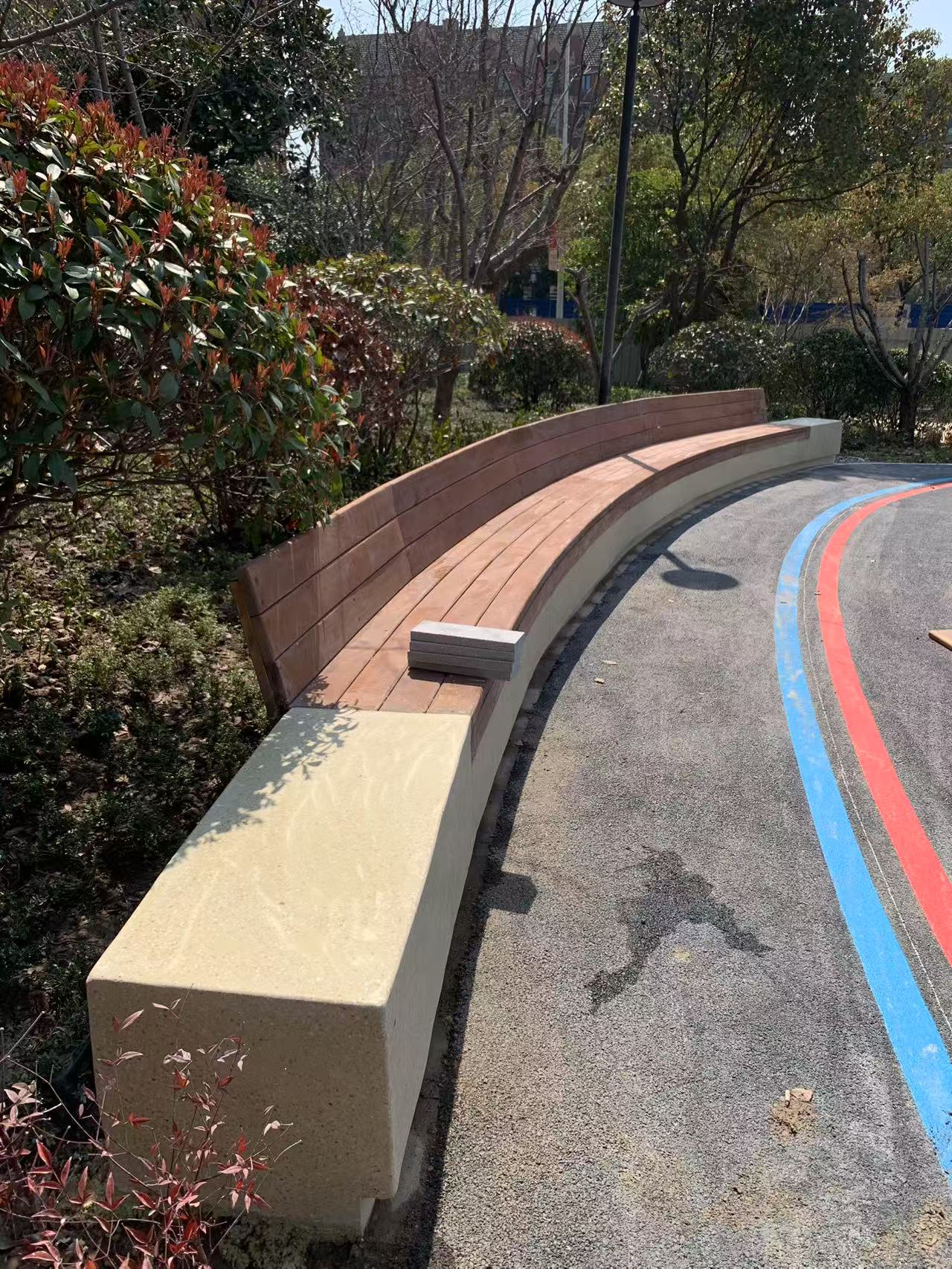 真石丽泰科石市政工程树池一体成型 无机泰科砼石材料环保性能