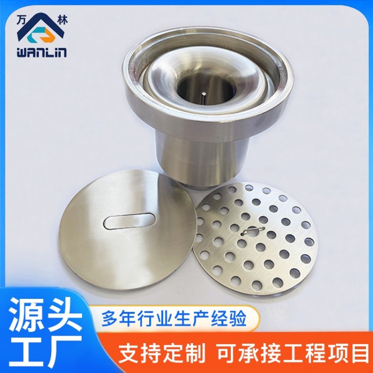 不锈钢有水封密闭地漏