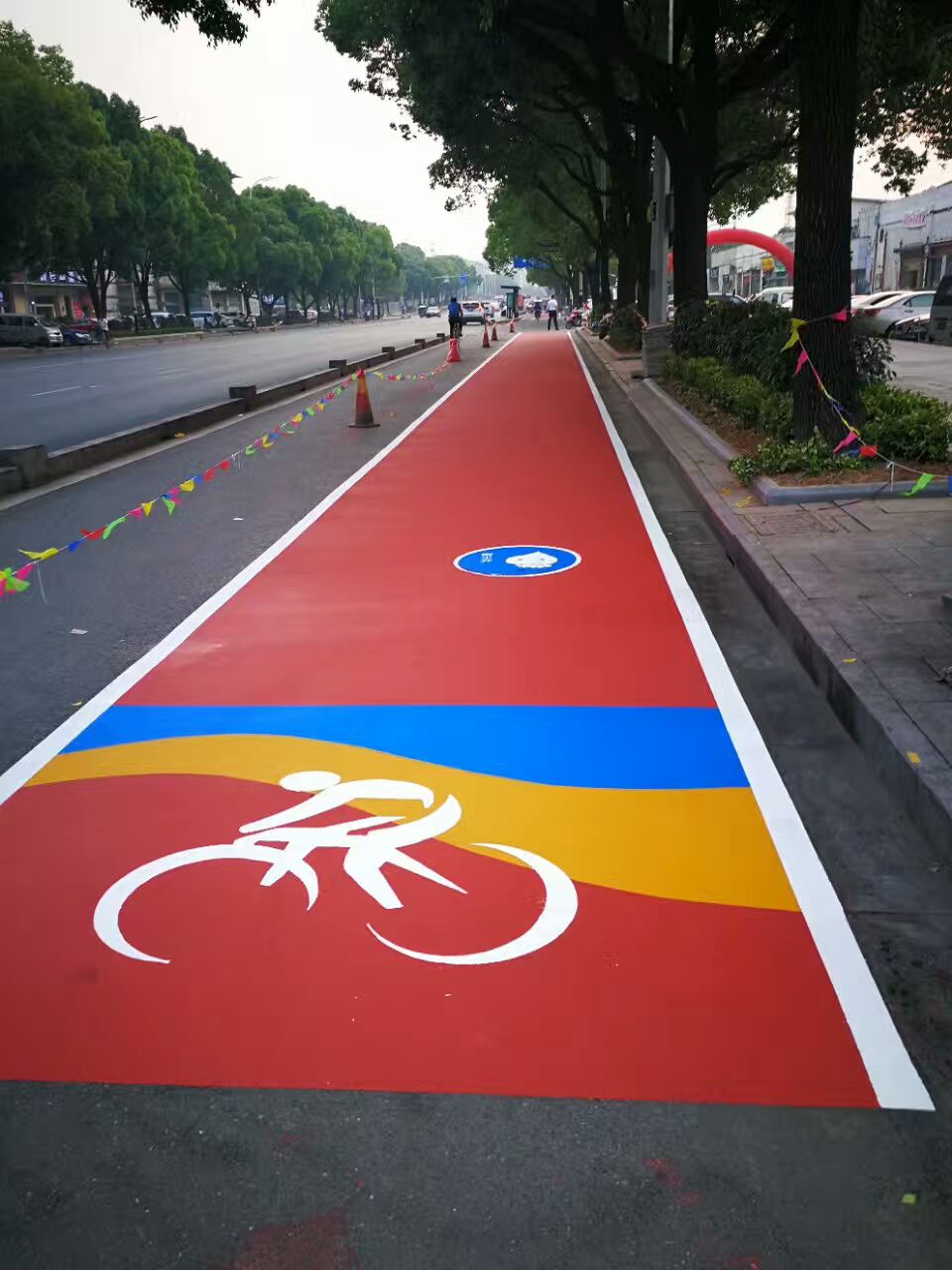 肇庆市中国红透水混凝土地坪材料生产 大孔隙透水彩色路面现浇工艺