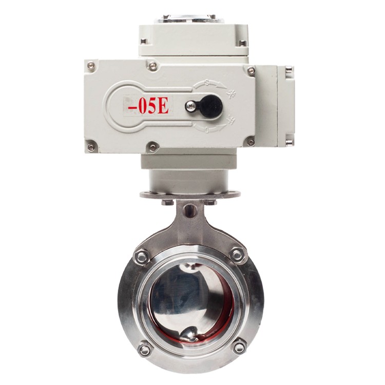 不锈钢电动快装蝶阀 D981X-16P