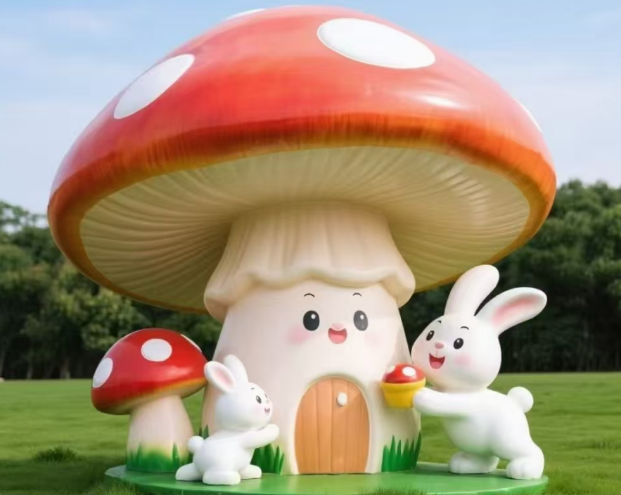 曲阳县慈慧雕塑有限公司：玻璃钢雕塑、抽象不锈钢雕塑厂家