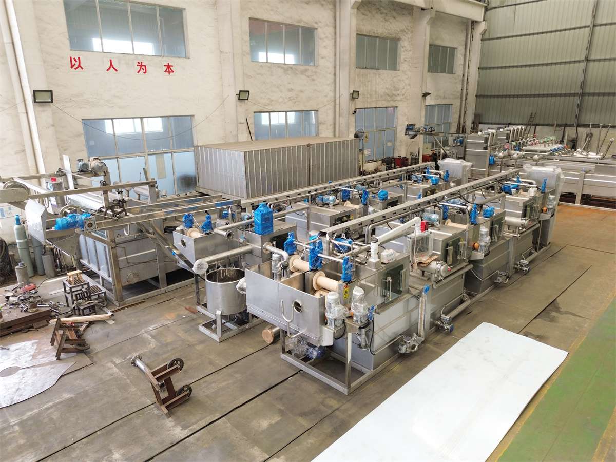 连续螺旋式水洗机：朗善机械的高效节水之选