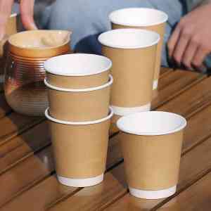 优质牛皮纸咖啡杯定制厂家推荐：河南新丁氏纸制品有限公司