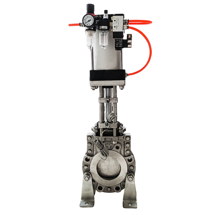 气动高性能刀闸阀 不锈钢双向密封刀