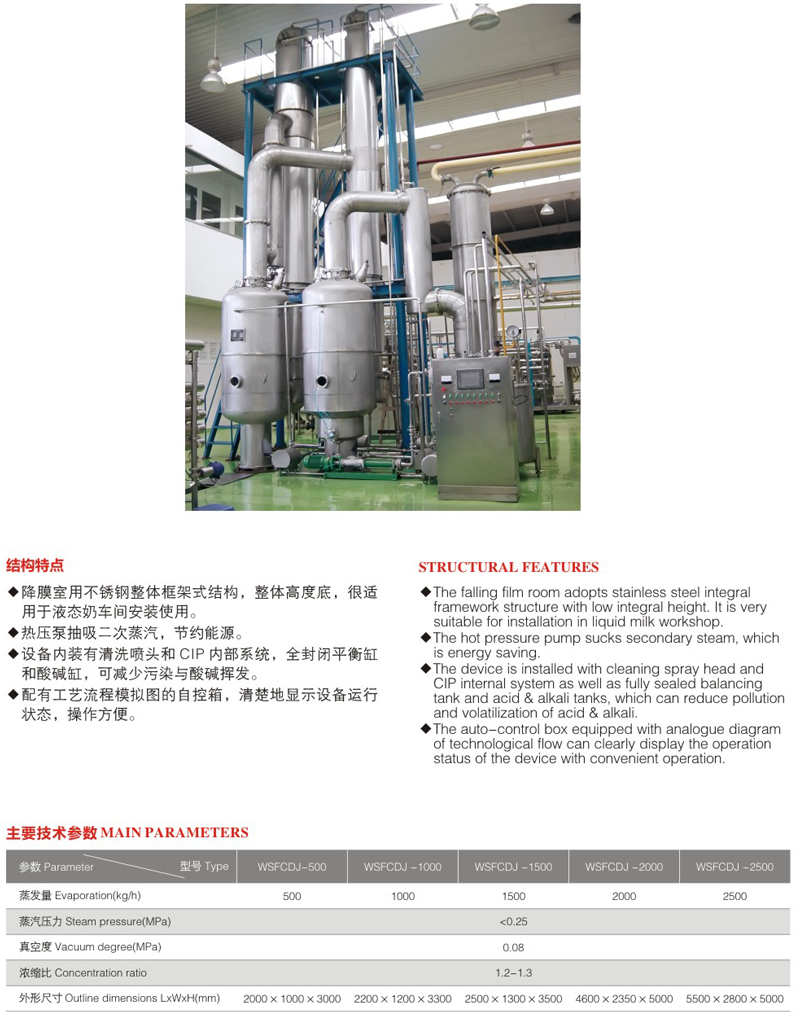 安徽科思米智能装备有限公司刮板薄膜蒸发器产品展示