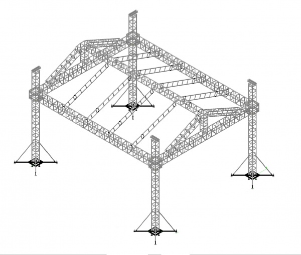 广州炬晨舞台机械生产车间