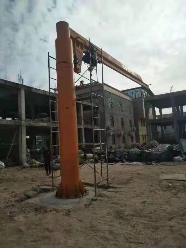 新泰市鸿达起重机械有限公司悬臂吊生产场景