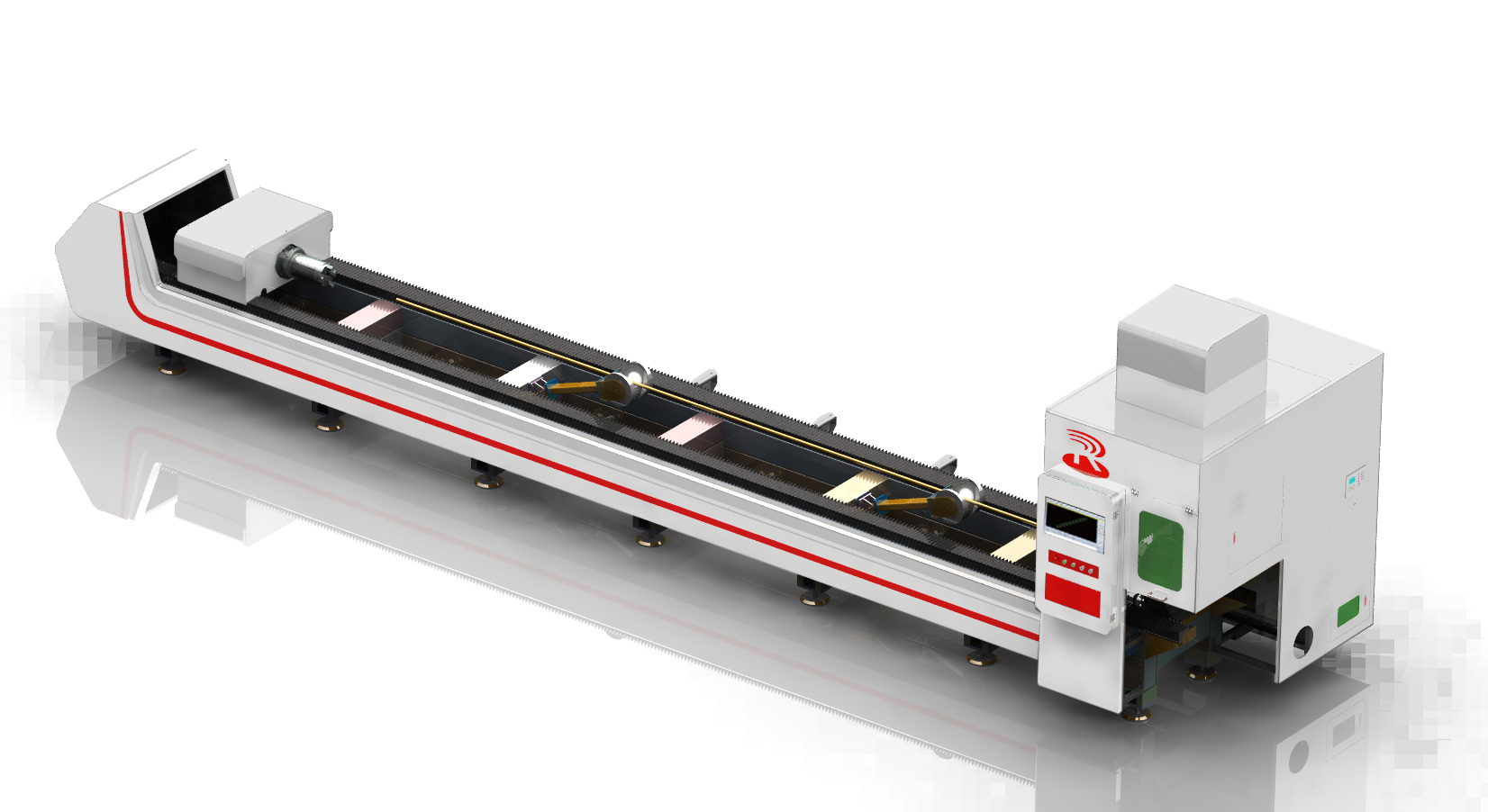 重庆仁宝科技金属激光切管机设备展示