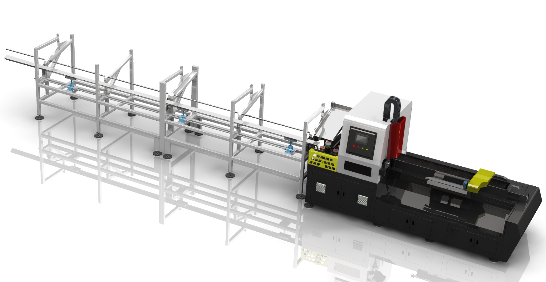 重庆仁宝科技数控激光切管机生产场景