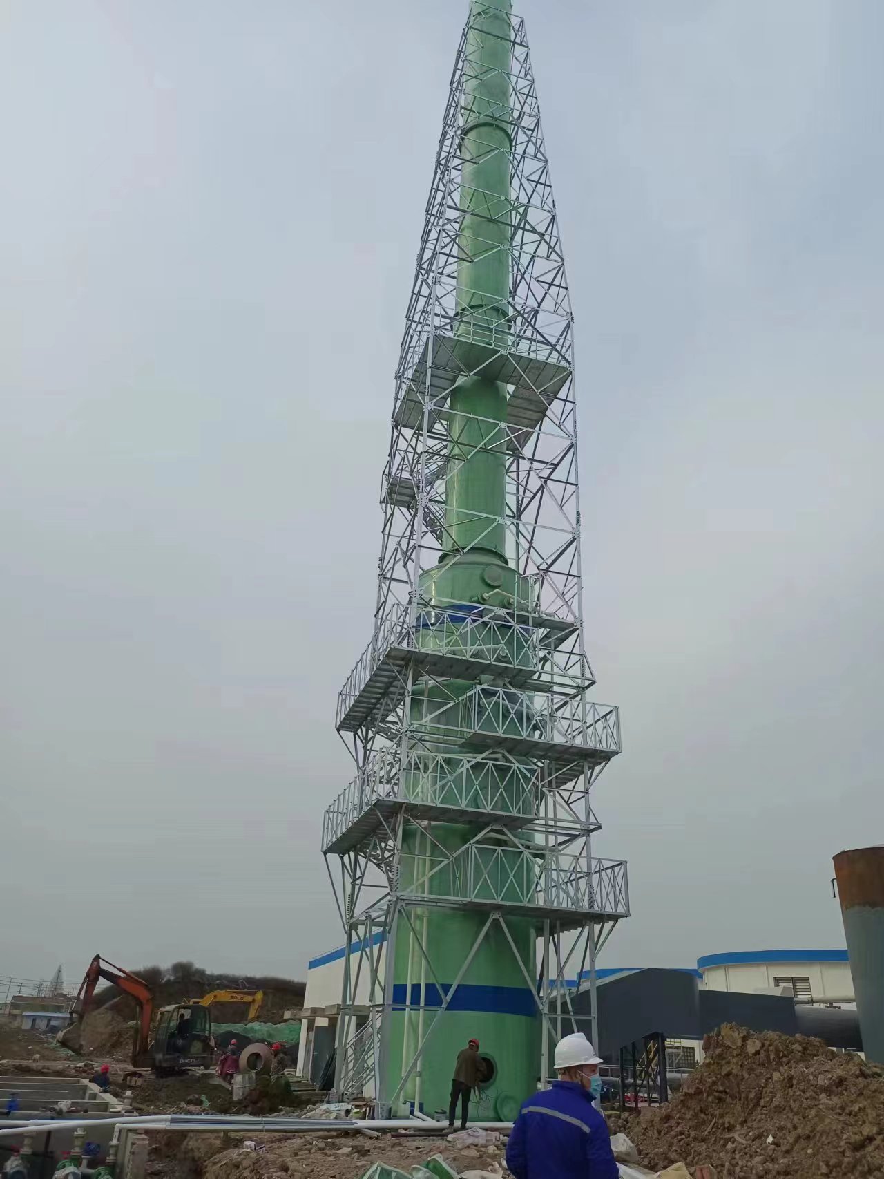 河北韬立热电厂脱硫塔设备