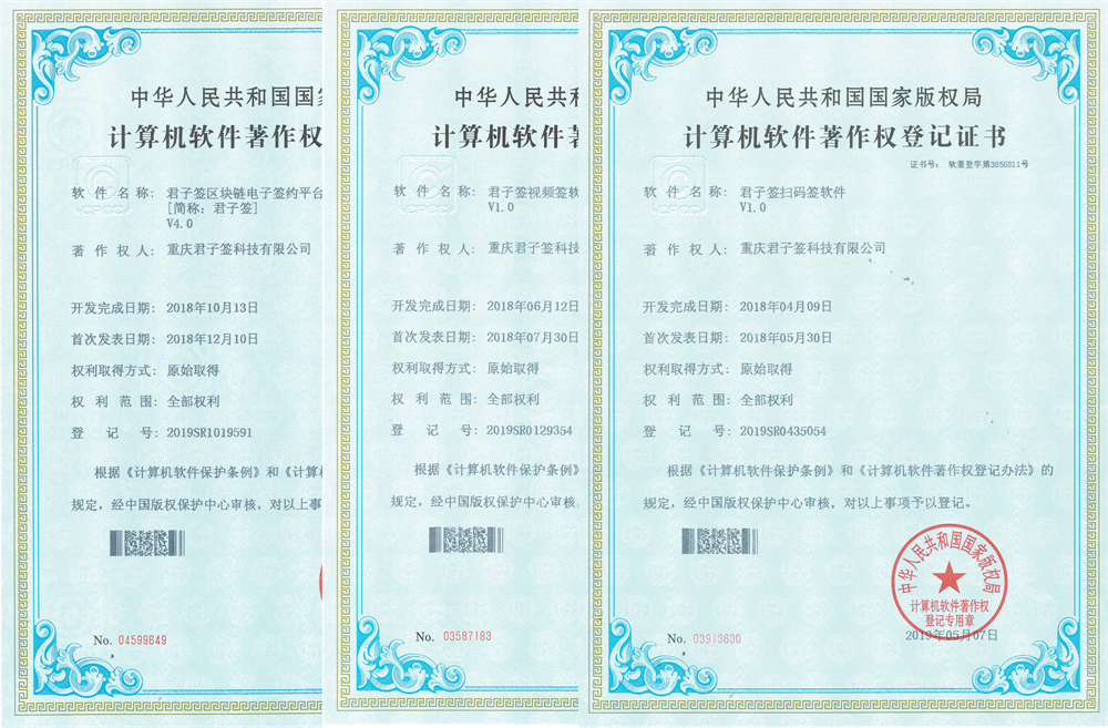 君子签电子签约系统示意图