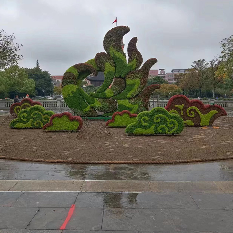 开封前方园艺仿真绿雕细节