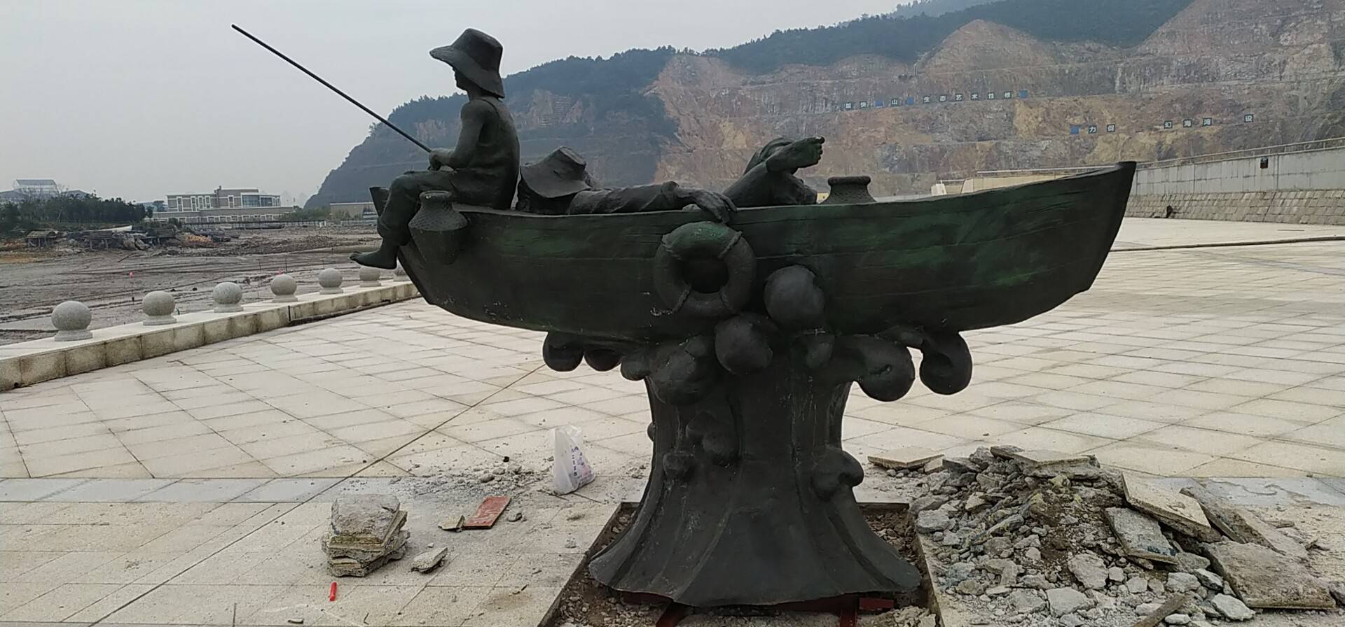 唐县伟铭雕塑青铜雕塑生产场景
